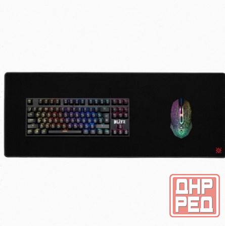 Коврик (ар:арт-2141) для мыши Defender Black Ultra One черный (50004) Донецк - изображение 2