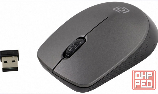 Мышь (ар:арт-3778) Oklick 486mw Usb серый/черный Донецк - изображение 2