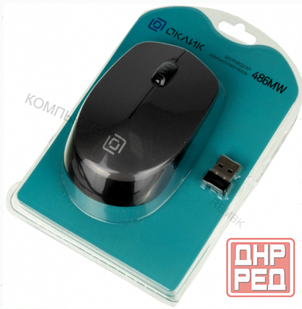 Мышь (ар:арт-3778) Oklick 486mw Usb серый/черный Донецк - изображение 4