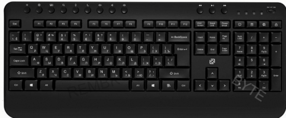 Клавиатура (арт:арт-9286) беспроводная Oklick K257w Black (2070286) Донецк