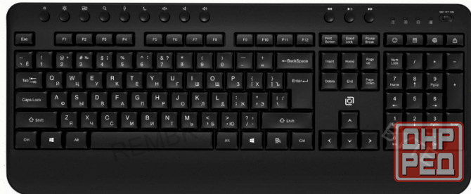 Клавиатура (арт:арт-9286) беспроводная Oklick K257w Black (2070286) Донецк - изображение 1