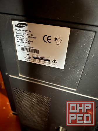 Продам Самсунг плазменный диагональ 42 дюйма(106 см) в рабочем состоянии есть пульт и кабель в компл Донецк - изображение 2