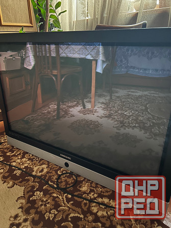 Продам Самсунг плазменный диагональ 42 дюйма(106 см) в рабочем состоянии есть пульт и кабель в компл Донецк - изображение 1