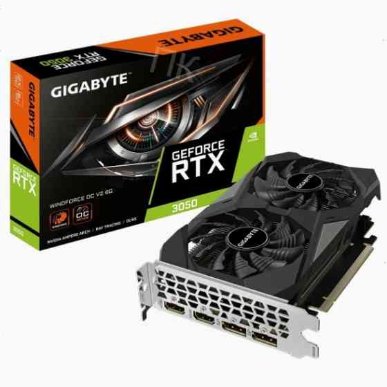 Видеокарта [арт-1923] Gigabyte Rtx3050 Windforce Oc V2 6gb Gddr6 96bit 2xdp 2xhdmi 2fan Rtl Донецк