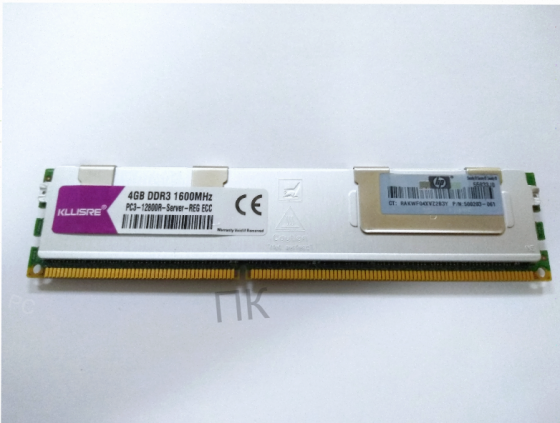 Оперативная (арт:арт-7624) память Dimm Ddr3 4 гб Kllisre 1600мгц (Reg Ecc) серверная б/у Донецк