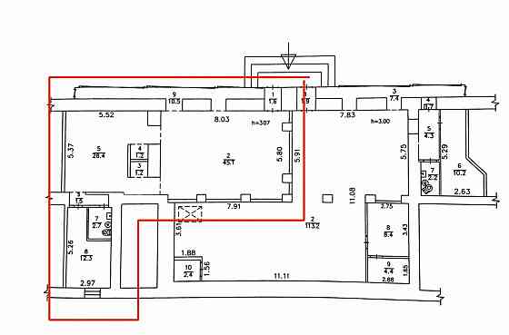 APEHДA:фасадное помещение в центре / Университетская Донецк