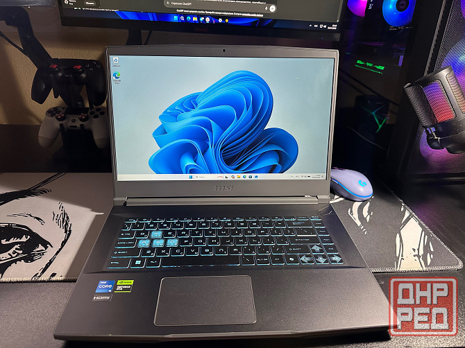 Продам игровой ноутбук MSI Thin 15 B12UC Макеевка - изображение 1