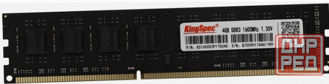 Оперативная - арт-5833 память Kingspec Ddr3l 4gb 1600mhz Pc-12800 Cl11 (Ks1600d3p13504g) Донецк - изображение 3