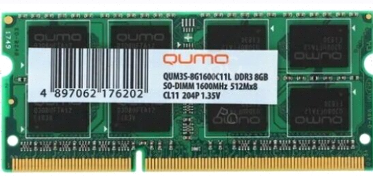 Оперативная (ар:арт-9742) память So-Dimm Qumo 8gb Ddr3-1600 (Qum3s-8g1600c11l) Донецк