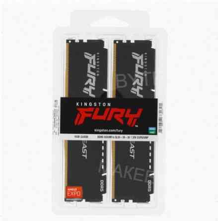 Оперативная (арт:арт-8479) память Kingston Fury Beast Black Amd [Kf560c36bbek2-16] 16 гб Донецк