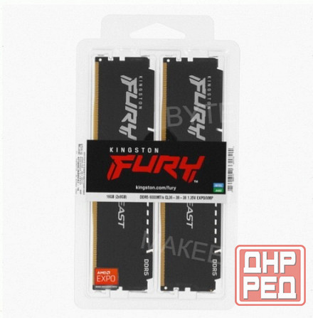 Оперативная (арт:арт-8479) память Kingston Fury Beast Black Amd [Kf560c36bbek2-16] 16 гб Донецк - изображение 4