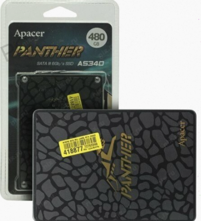 Твердотельный (ар:арт-3690) накопитель Apacer Panther 480 гб Sata Ap480gas340g-1 Донецк