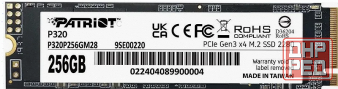 Твердотельный (арт:арт-1010) накопитель Ssd 256gb Patriot P320 (P320p256gm28) Донецк - изображение 1