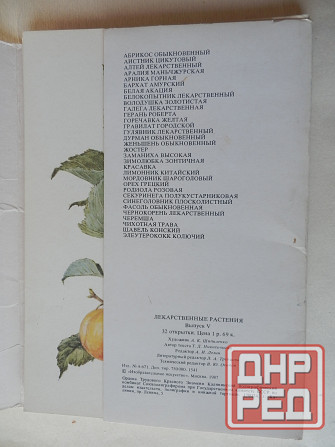 Набор открыток "Лекарственные растения. Выпуск 5"" Донецк - изображение 2