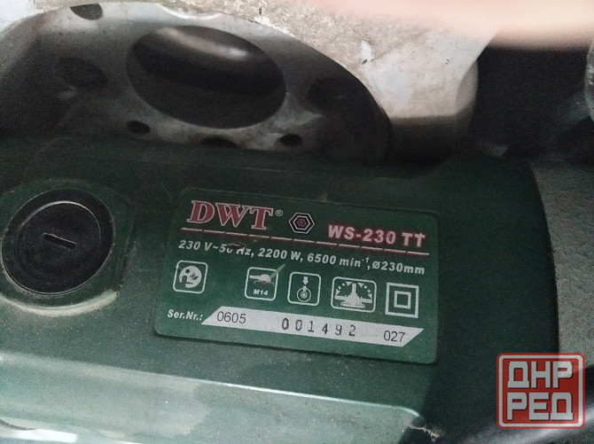Продам б/у болгарку DWT WS-230 TT Харцызск - изображение 2