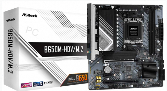 Материнская (ар:арт-5292) плата Asrock B650m-Hdv/M.2 (Am5 Matx) Донецк