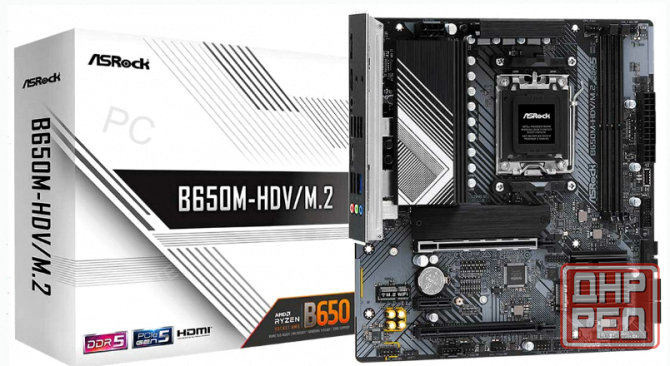 Материнская (ар:арт-5292) плата Asrock B650m-Hdv/M.2 (Am5 Matx) Донецк - изображение 1
