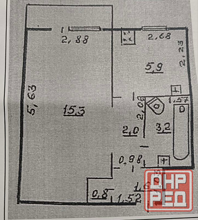 Продается 1-но комн. кв-ра пгт.Новотроицкое Волноваха - изображение 1