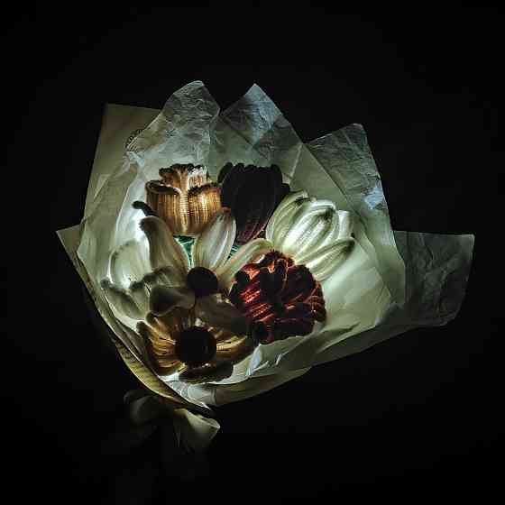 Букеты из пушистой синельной проволоки ручной работы Донецк