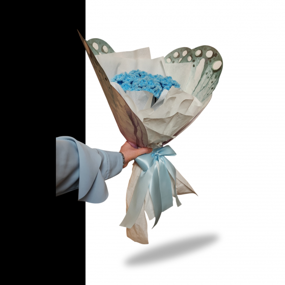 Букеты из пушистой синельной проволоки ручной работы Донецк