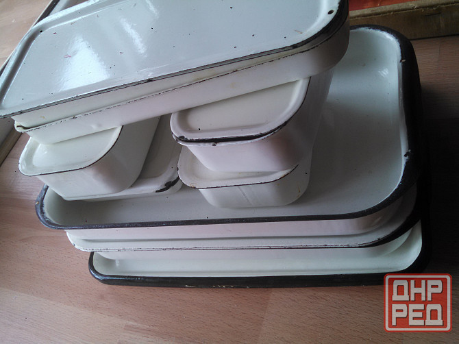 Набор эмалированных судков / лотков для холодца Донецк - изображение 1