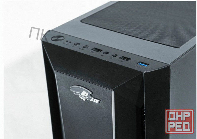 Корпус - арт-6716 Eurocase B27 Matx без бп закаленное стекло (3xusb, 2xaudio) Донецк - изображение 4