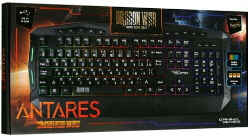 Клавиатура - арт-3165 Qumo Antares K60, игровая, проводная, мембранная, 114 клавиш, Usb, подсв, чёрн Донецк