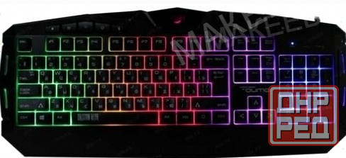 Клавиатура - арт-3165 Qumo Antares K60, игровая, проводная, мембранная, 114 клавиш, Usb, подсв, чёрн Донецк - изображение 1