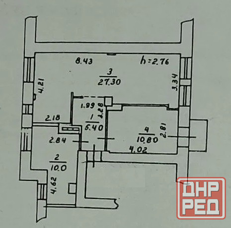 2 ком.кв., 53 м², 3/4 эт., Ворошиловский р-н, пл. Ленина, ул. Постышева 6,650млн руб Донецк - изображение 10