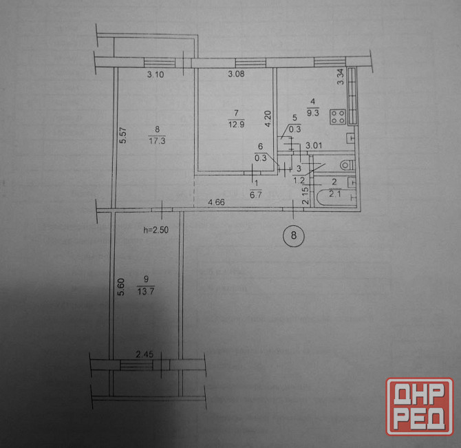 Продажа 3х Комнатной квартиры Ленинский Райисполком - Ул.Ионова - Документы Готовы ! Срочно ! Донецк - изображение 11