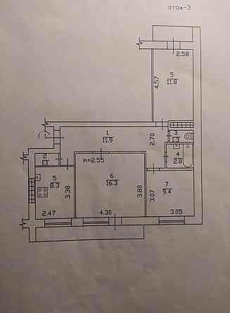 3х ком. квартира, Пирамида Донецк