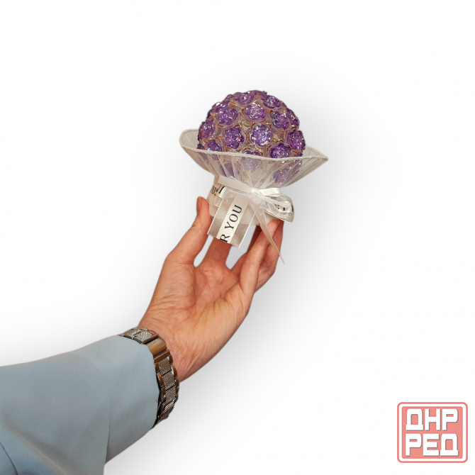 Светильник ночник-букет ручной работы с led гирляндой Донецк - изображение 4