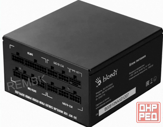 Блок [арт-3654] питания 1000w Bloody Bd-Ps1000g, 80+ Gold Донецк - изображение 3