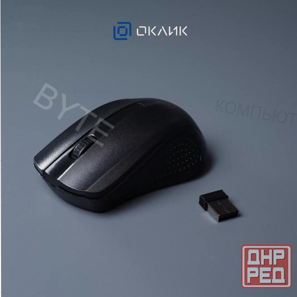 Мышь - арт-5600 оклик 485mw черный оптическая (1200dpi) беспроводная Usb (2but) Донецк - изображение 2