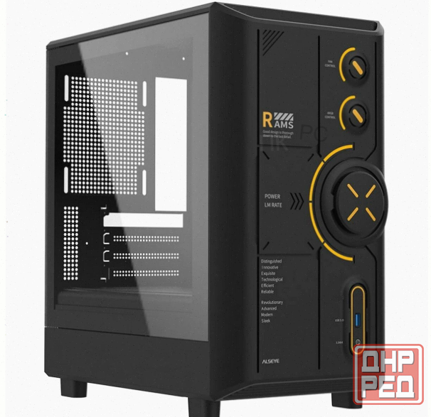 Корпус (арт:арт-3096) для пк Alseye Rams 2.0 240-B, черный As.07.0213 Донецк - изображение 1