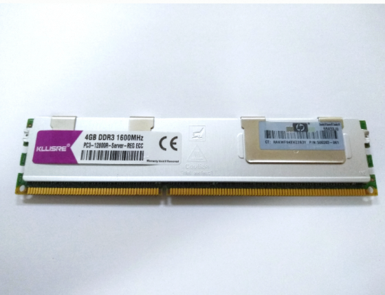 Оперативная (арт:арт-7960) память Dimm Ddr3 4 гб Kllisre 1600мгц (Reg Ecc) серверная б/у Макеевка