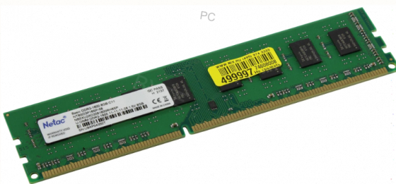 Память [арт-4953] Netac 8gb Ddr3 1600mhz Cl11 1.5v / Ntbsd3p16sp-08 Макеевка