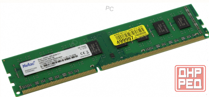 Память [арт-4953] Netac 8gb Ddr3 1600mhz Cl11 1.5v / Ntbsd3p16sp-08 Макеевка - изображение 1