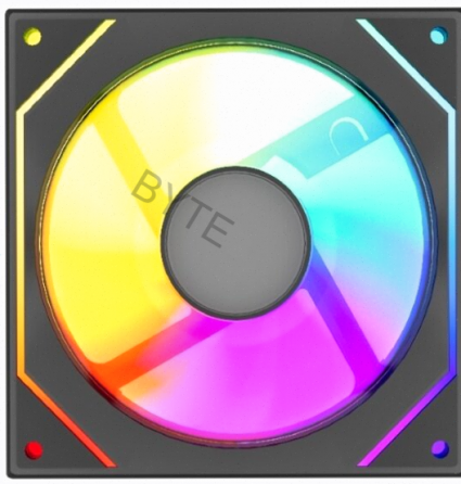 Вентилятор (арт-6777) Powercase M52-12, Argb, черный Донецк