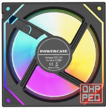 Вентилятор (арт-6777) Powercase M52-12, Argb, черный Донецк - изображение 4
