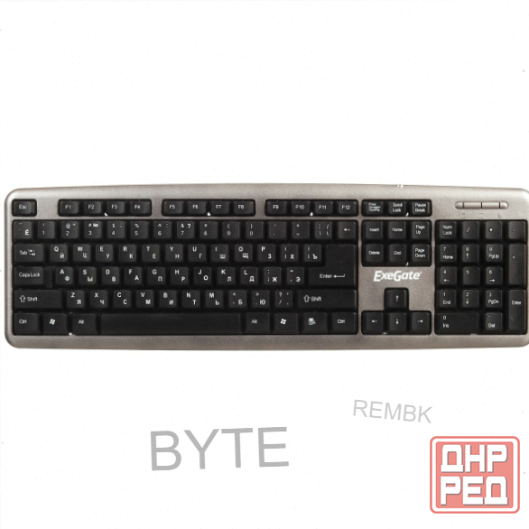 Клавиатура [арт-6618] Exegate Ly-401 Silver (Ex264086rus) Ex264086rus Донецк - изображение 1