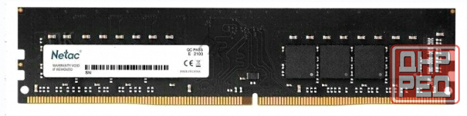 Оперативная (ар:арт-1874) память Dimm Ddr4 Pc4-25600 Netac Ntbsd4p32sp-08j, 1х8 гб, 1.2 в кол-во мод Макеевка - изображение 3