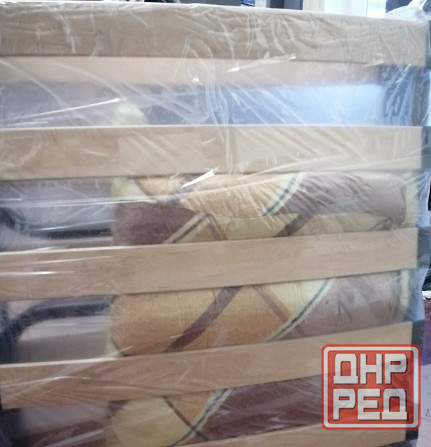 Раскладушка на ламелях с матрасом новая Макеевка - изображение 1