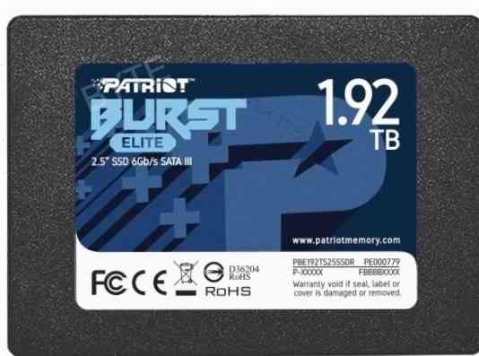 Ssd (арт:арт-2206) диск Patriot Memory Patriot 2.5" 1920гб Sata (Pbe192ts25ssdr) Макеевка
