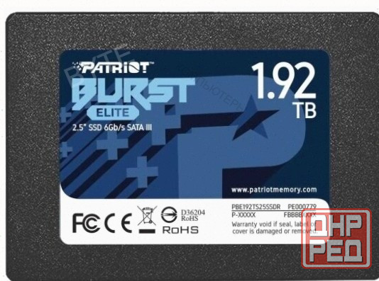 Ssd (арт:арт-2206) диск Patriot Memory Patriot 2.5" 1920гб Sata (Pbe192ts25ssdr) Макеевка - изображение 1