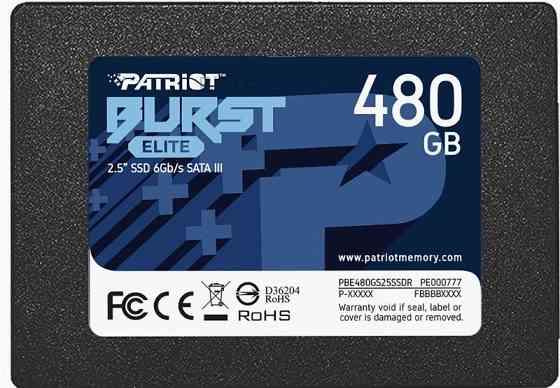 Твердотельный (арт-7196) накопитель Ssd 2.5" Patriot Memory 480гб Sata (Pbe480gs25ssdr) Макеевка