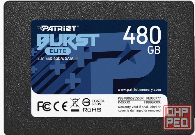 Твердотельный (арт-7196) накопитель Ssd 2.5" Patriot Memory 480гб Sata (Pbe480gs25ssdr) Макеевка - изображение 3