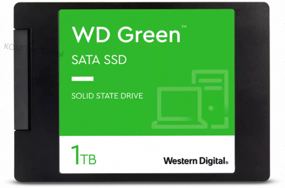 Твердотельный (ар:арт-8754) накопитель Ssd 1tb Western Digital Green Wds100t3g0a Sata3 2.5 Макеевка