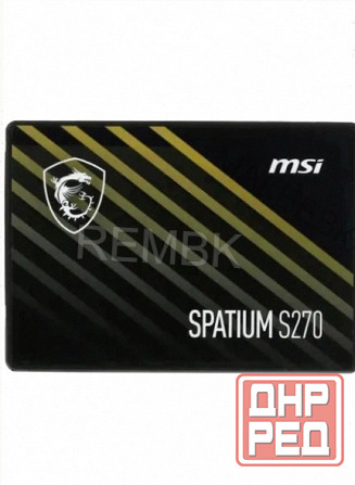 Ssd (арт:арт-7643) 2.5" 240gb Sata Msi Spatium S270 (S78-440n070-P83) 500/400, Iops 50/80k, Mtbf 2m, Макеевка - изображение 1
