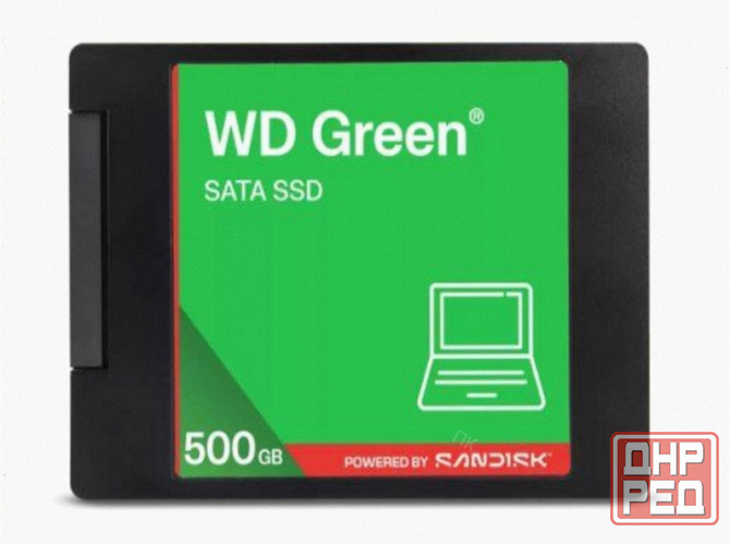 Твердотельный - арт-5095 накопитель Ssd Wd Green Wds500g5g0a 500gb, 2.5", Sata Iii, R/W - 545/510 Mb Макеевка - изображение 1